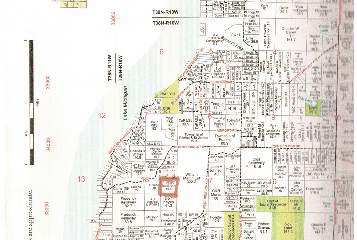 Anderson –  40 Acres Sec 18 T38N R10W – Walter’s Road (Pvt)