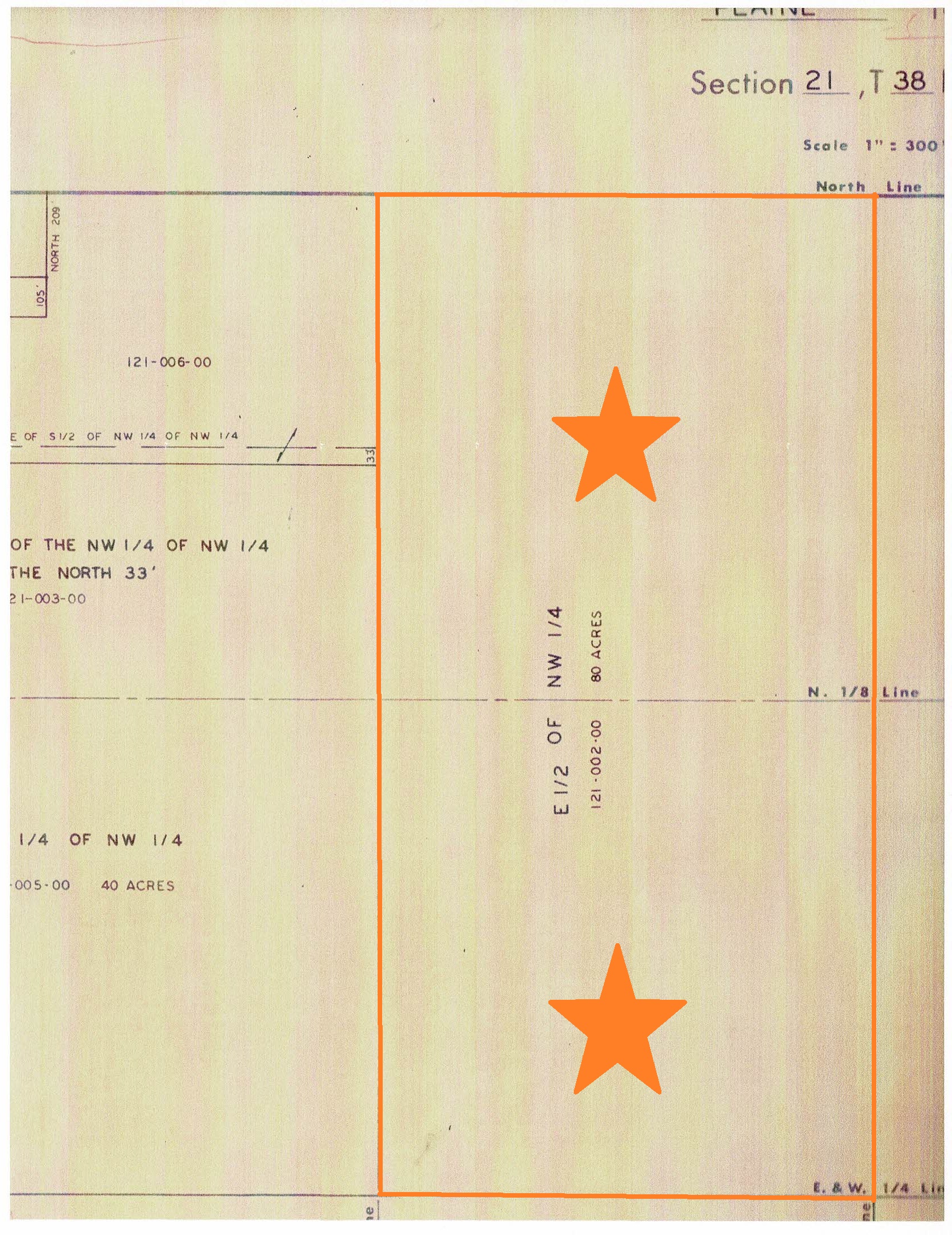Plat – CF Realty LLC Fritz-Chupp – 80 Ac. Parcel – Fox Lake Rd.