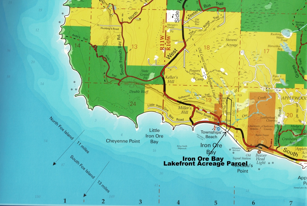 Beautiful Iron Ore Bay Lakefront Acreage Parcel