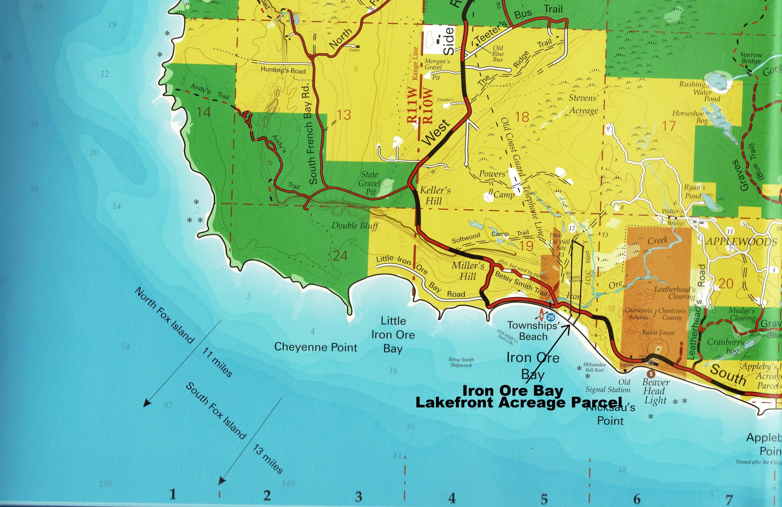 Location – Karty Beautiful Iron Ore Bay Lakefront Acreage Parcel