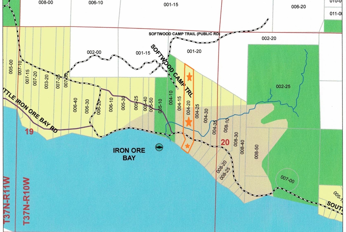 Beautiful Iron Ore Bay Lakefront Acreage Parcel