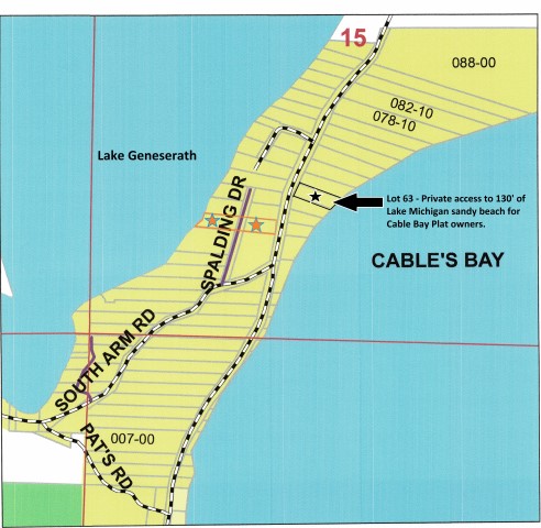 Lots 53 and 54 of the Cable Bay Plat
